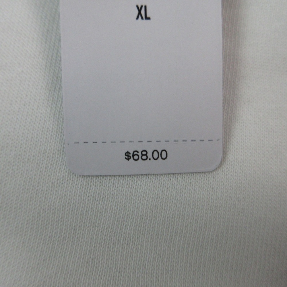 Express Mens XL Off White Solid Pullover Hoodie Sweatshirt NWT - Picture 9 of 13